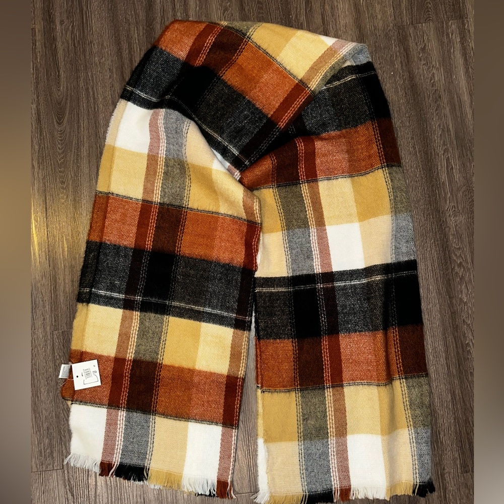 BP Multicolor Plaid Scarf
